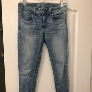 Light wash jeans